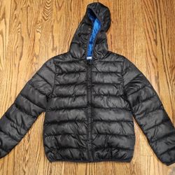 Big Boy 10Y Size M EPIC THREADS Water Resistant Packable Hood Jacket Black Coat 

Excellent condition,  worn once, bought wrong size 

Size M - big bo