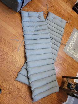 (2) Premium Chaise Lounge Cushions