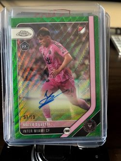 Mateo Silvetti Topps Chrome RC Auto Green Refractor /99