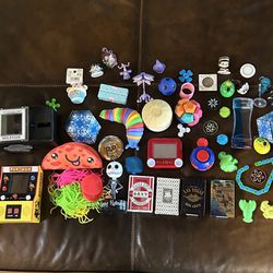 Random Toys, Cards, And Card Shuffler