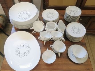 Vintage 1960s Style House Rhythm Fine China Set Made in Japan
