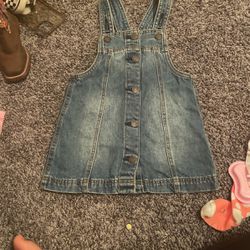 Toddler Jean Overall Dress