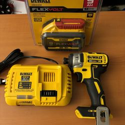 DEWALT XR 3 SPEED DRILL DRIVER KIT ( 1 Battery 9.0 AH FLEXVOLT + FAST CHARGER)