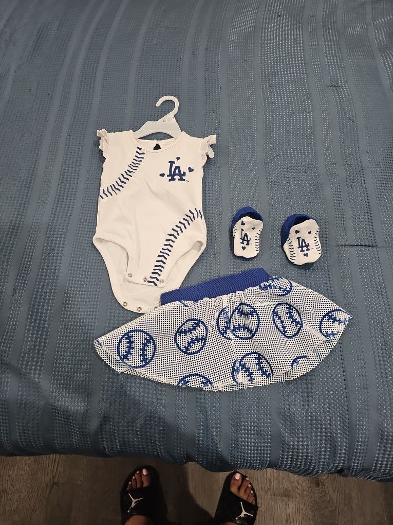 Dodgers BABY girl Outfit