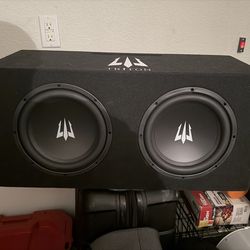 $325 OBO  Triton 2×10 Sub Box + Subwoofers + EL1000.1 Mono Amp + AudioControl LC2i