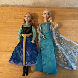 Set Of 2 Frozen Dolls - Anna And Elsa