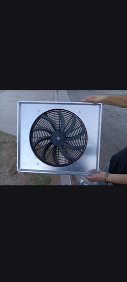 Radiator cooling fan with aluminum frame $200