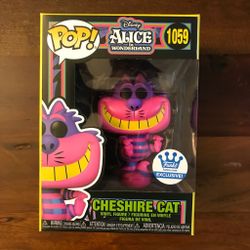 Funko Pop Cheshire Cat Alice In Wonderland Black Light Funko Exclusive