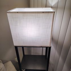 RUNTOP Plus Floor Lamp with Shelves, Modern Shelf Floor Lamp with 15W 3CCT LED Bulb and Memory Function