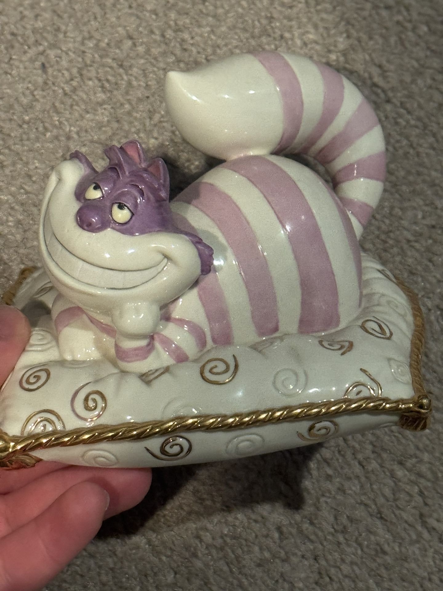 cheshire cat disney lenox porcelain figure