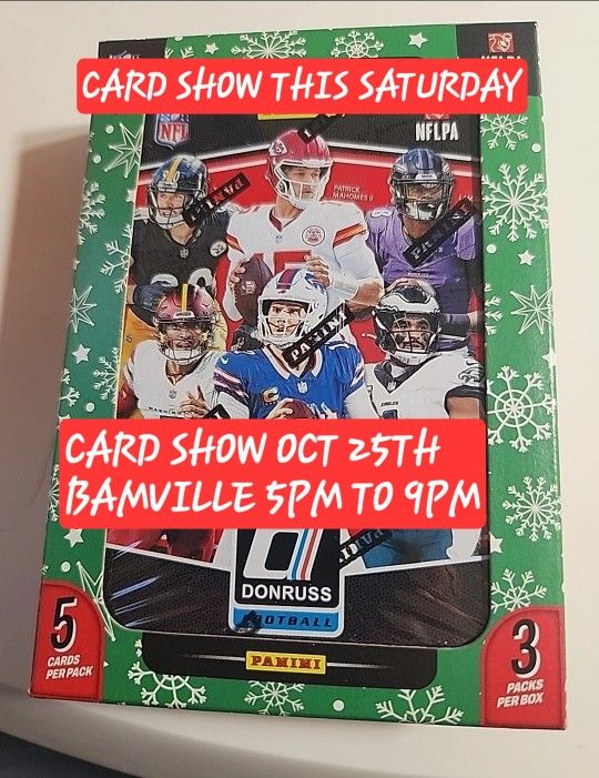 CARD SHOW TODAY IN BLACKHAWK 4PM TO 9PM  BAMVILLE