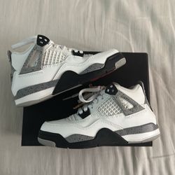 Jordan 4 Retro White Cement PS Size 12c USED