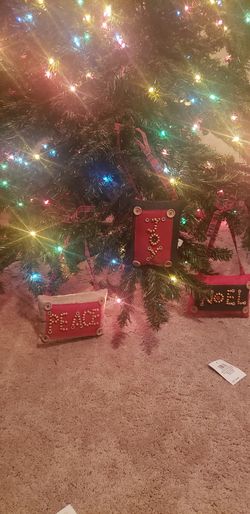 Christmas 8in door hanger pillow