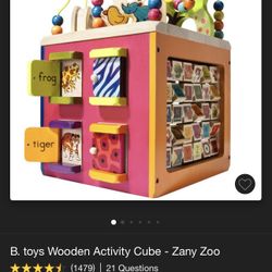 Wooden Activity Cube 