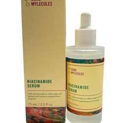 GOOD MOLECULES Niacinamide Serum  75 mL / 2.5 oz Improve Pore Appearance  NIB