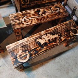 Rustic Western Bench /seat 