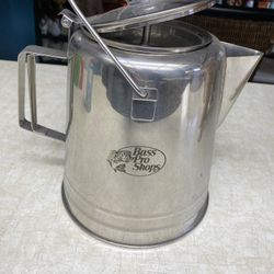 ☕ Bass Pro Shops Stainless Steel Percolator Coffee Pot 