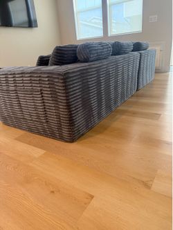 L-Shaped Boneless Sectional Sofa, Cloud Couch