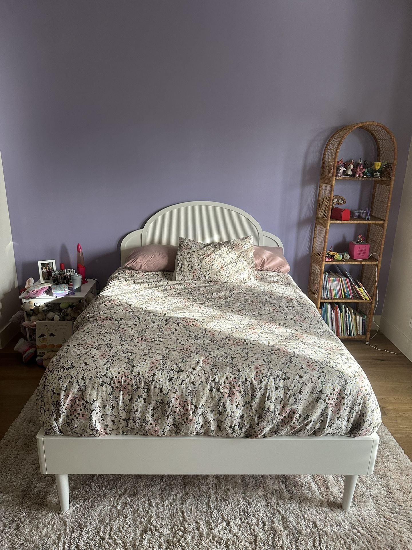 Kids Crate & Barrel Full Bed Frame & Mattress