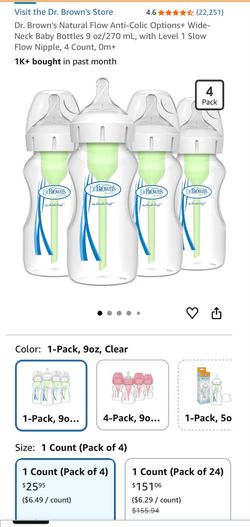 Dr Brown’s Baby bottles NEW