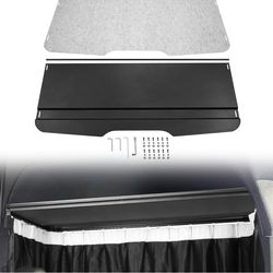 Headliner Shelf for Mercedes Sprinter Van 2019-2024 ，Curtain Rod and Carpet Included