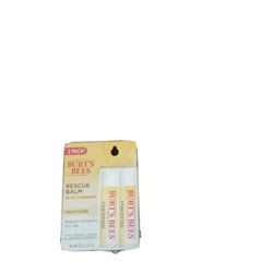 BURT'S BEES RESCUE BALM TURMERICUNSCENTED 2 PACKS EXTREMELY DRY LIP TREATMENT