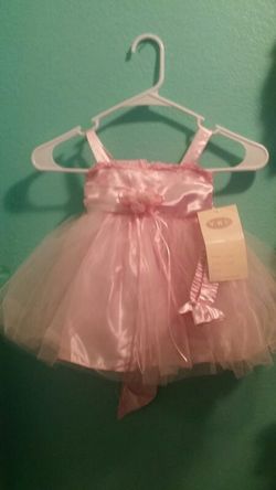 Pretty pink dress...size 12 months....brand new!