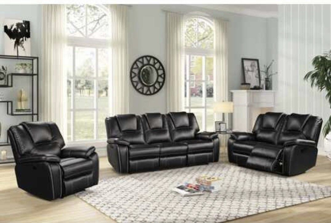 Brand New Double Reclining Sofa And Love Seat Combo Limited Quantity Hurry In Today 