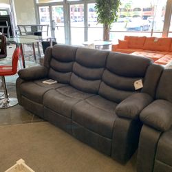Grey Sofa Loveseat And Chair Recliners!