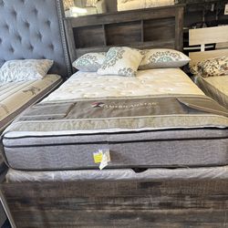 Full size Bedframe with mattresses set included