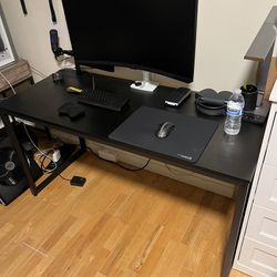 Black 55” Computer Desk