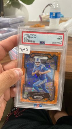 2023 Panini Prizm Jared Goff Disco PSA 9