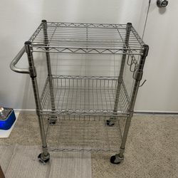Storage cart with wheels