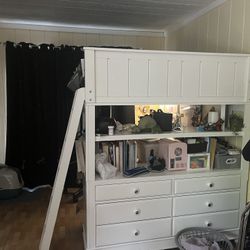 full loft bed with desk 