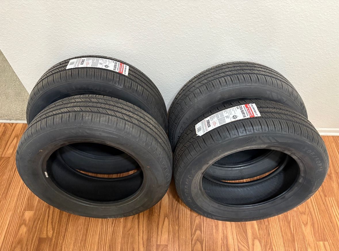4 NEW/UNUSED TIRES 16" - Summit Ultramax 205/60R16 92H