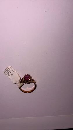 Size 6 Pink stone