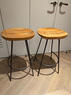 West elm Alden stools (pair)