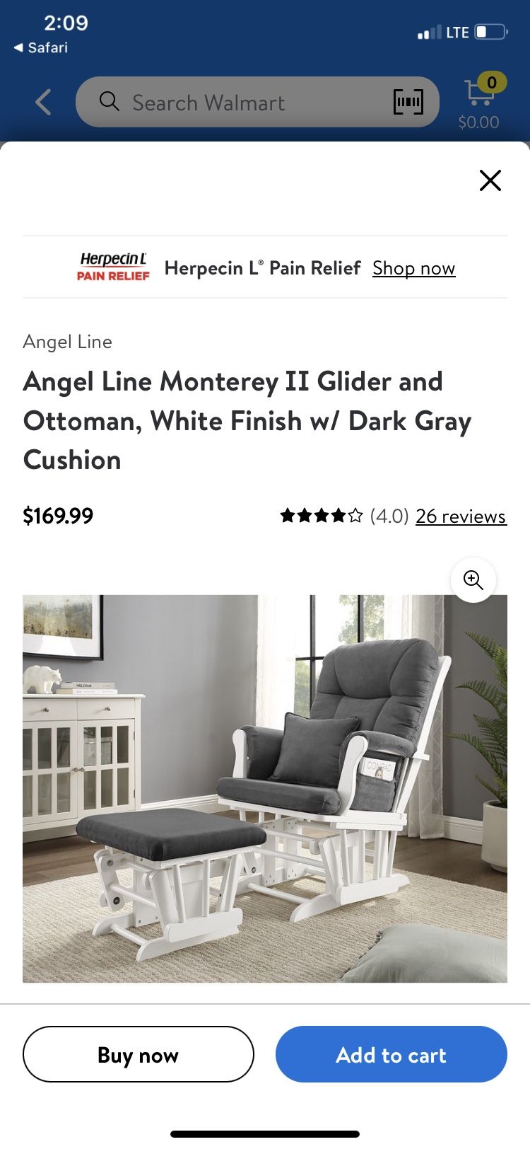 Crib And Rocker