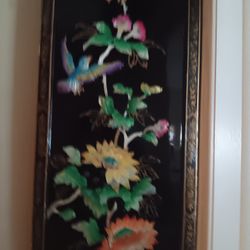 Japanese  Pedestal And Wall Plaque