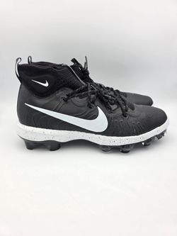 Nike Alpha Huarache NXT MCS Black White Baseball Cleats Men's Size 13