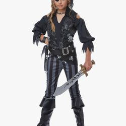 California Costumes Girls Rebel Pirate Costume Size Medium 