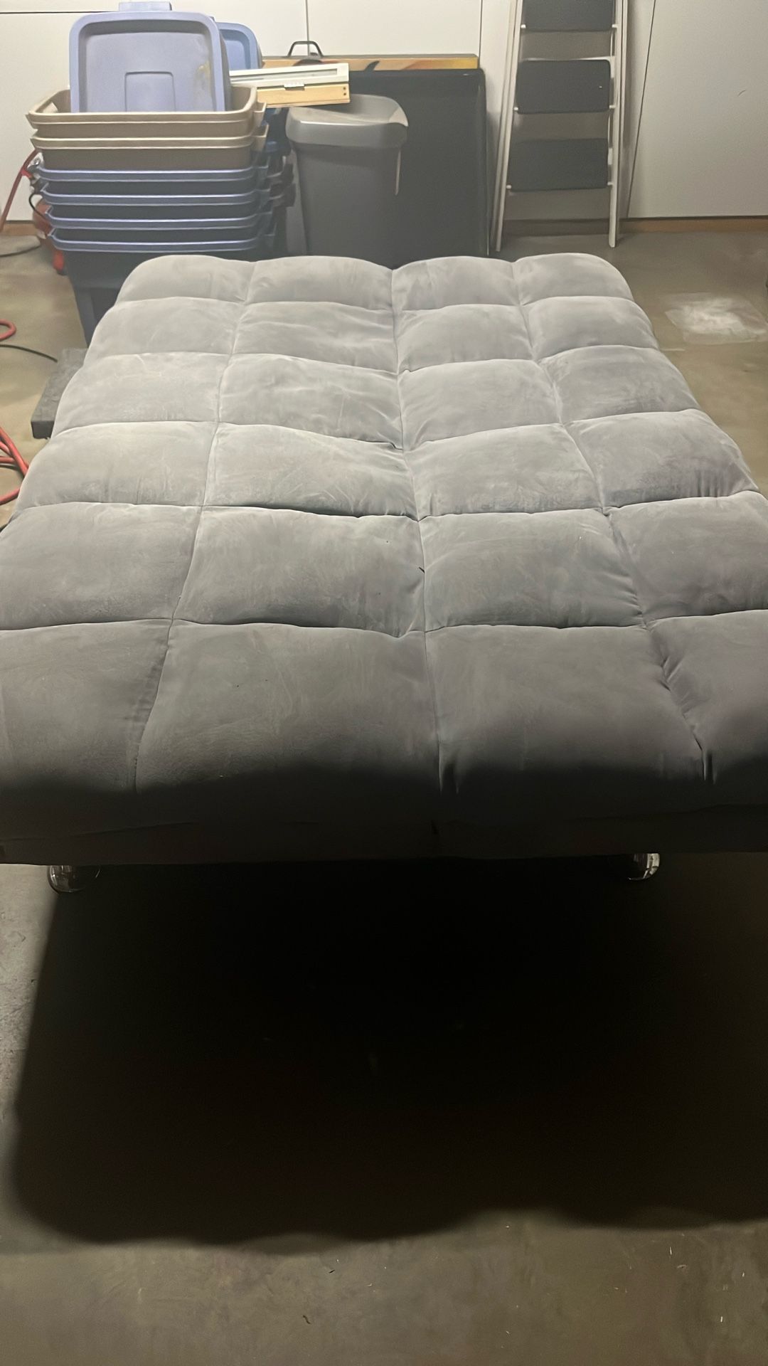 Grey futon