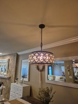 Farmhouse Shabby chic/ Rustic chandelier