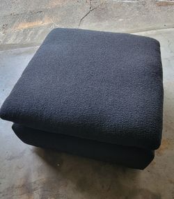 Luxury down filled oversized ottoman