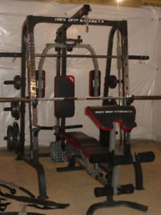 Iron grip strength smith machine and squat rack gym for Sale in Las ...