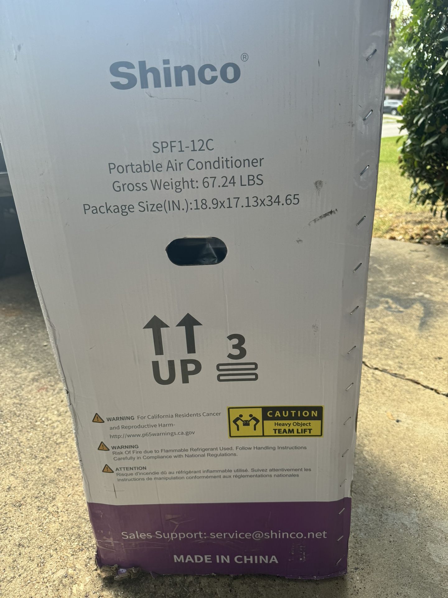 Shinco Air Conditioner New 7800 BTU