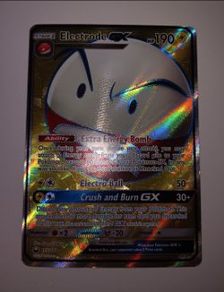 Pokemon Card Electrode GX FULL Art Sun & Moon Celestial Storm 155/168