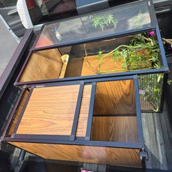 Reptile cage container