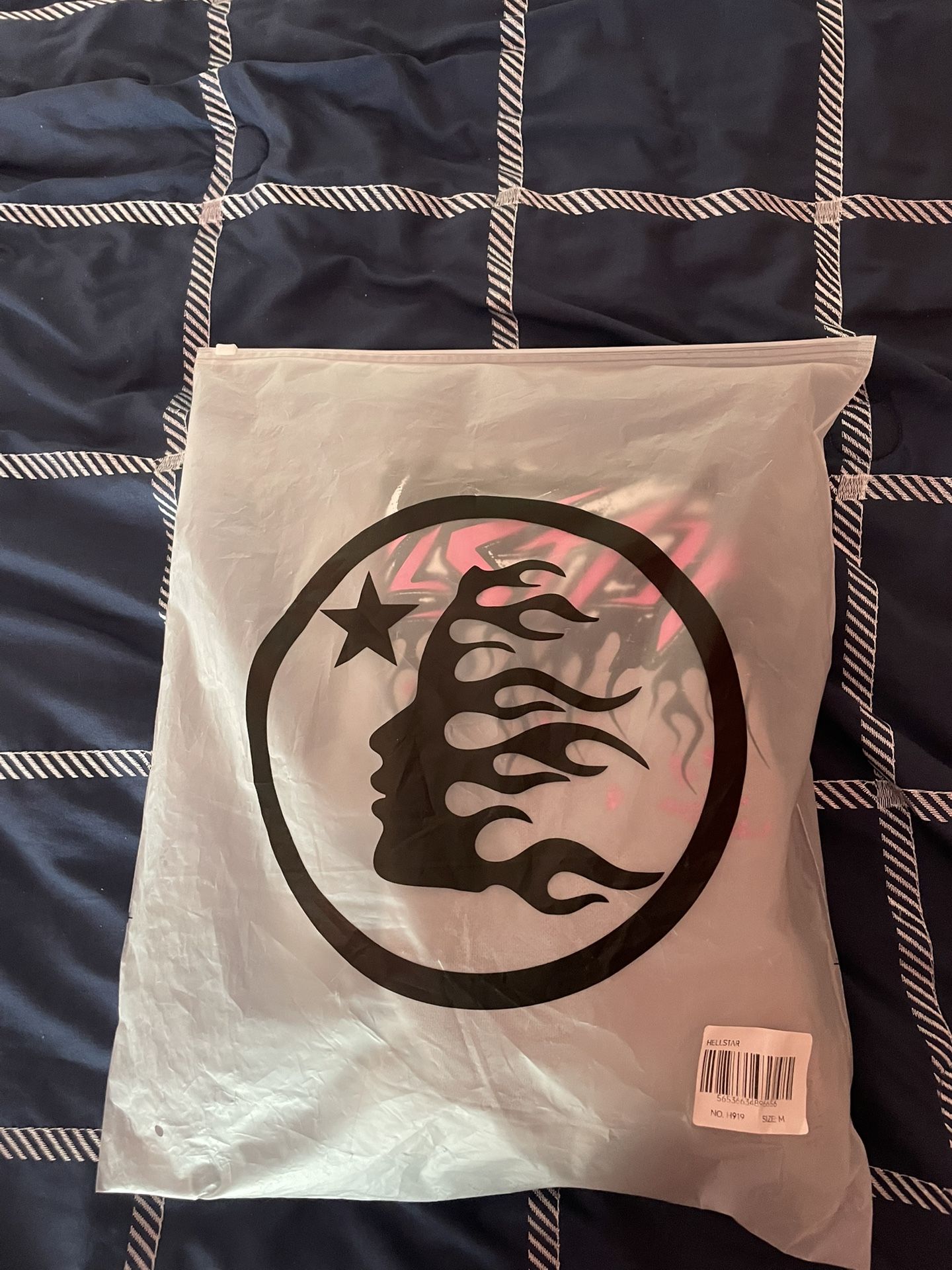 Grey and Pink HELLSTAR hoodie