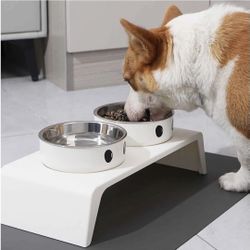 Elevated pet bowls-stainless steel
